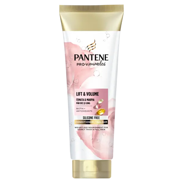 Balsam pentru par cu biotina fara silicon Lift'N'Volume, 160ml, Pantene