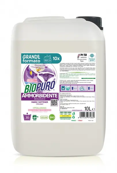 Balsam pentru rufe cu iris si orhidee hipoalergen ecologic 10l Biopuro