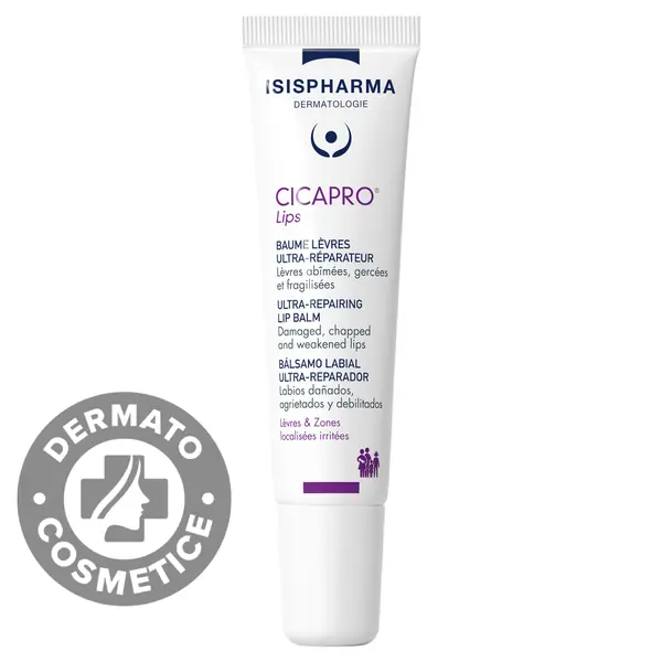 Balsam reparator intensiv pentru buze Cicapro Lips, 15ml, Isis Pharma