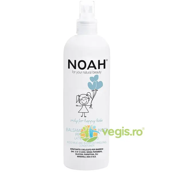 Balsam Spray pentru Descurcarea Parului pentru Copii cu Lapte si Zahar 250ml