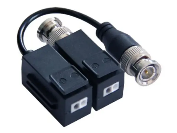Balun video supraveghere analogica Hikvision DS-1H18-A, UTP CAT5e/6, BNC, 350 m, HD-TVI/CVI/AHD/CVBS, protectie supratensiune