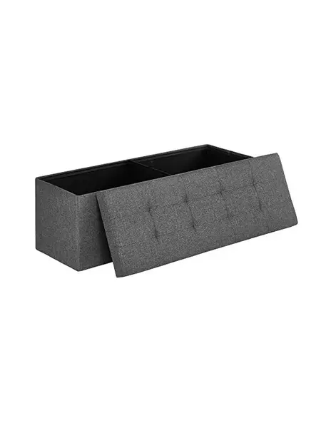 Banca de depozitare, Songmics, 110 x 38 x 38 cm, 300 Kg, ‎LSF77K, Gri