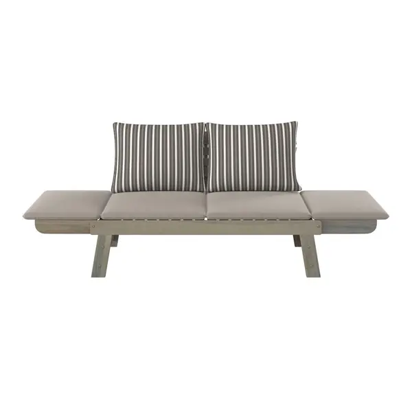 Bancă De Grădină in multicolor, taupe, culoare lemn acacia