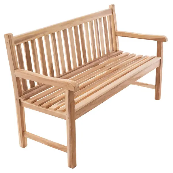 Banca gradina din lem de TEAK - 150cm, 3 locuri - lucrata manual