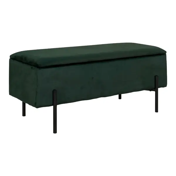 Bancuta WARISTO VELVET 95 x 36 CM - Verde