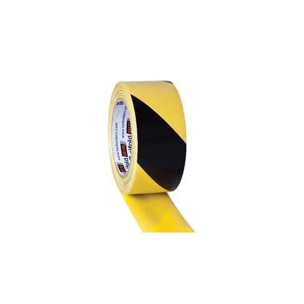 Banda adeziva Tarifold pentru marcaj 150 microni 50 mm x 33 m adeziv PVC Banda adeziva Tarifold pentru marcaj 150 microni 50 mm x 33 m adeziv PVC galben/negru