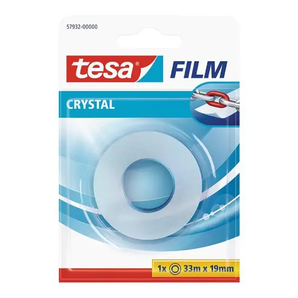 Banda adeziva transparenta 19 mm x 33 m crystal Banda adeziva transparenta 19 mm x 33 m crystal