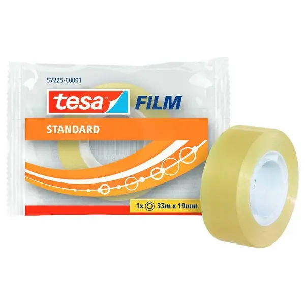 Banda adeziva transparenta 19 mm x 33 m standard Banda adeziva transparenta 19 mm x 33 m standard