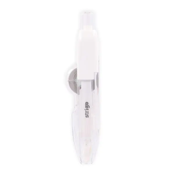 Banda corectoare Strigo tip pix, 5mm x 8m, cu mecanism, corp alb