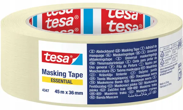 Bandă de hârtie Tesa – Essential, 45 m x 36 mm, albă