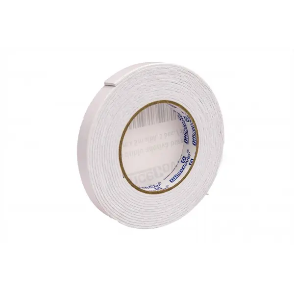 Banda dublu adeziva Office Cover, buretata, 18 mm x 5 m, alba