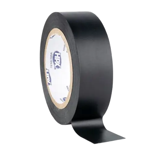 Bandă izolatoare PVC neagră 19mm x 20m, adeziv cauciucat, până la +80°C, WKK 712202310