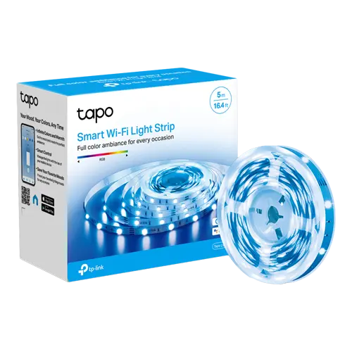 Banda LED RGB inteligenta, 5 metri, Wi-Fi, control de la distanta- TP-LINK Tapo TapoL900-5