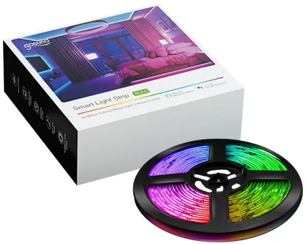 banda led smart gosund sl2-c wifi, 5 metri, sincronizare muzica, alexa, google asistant