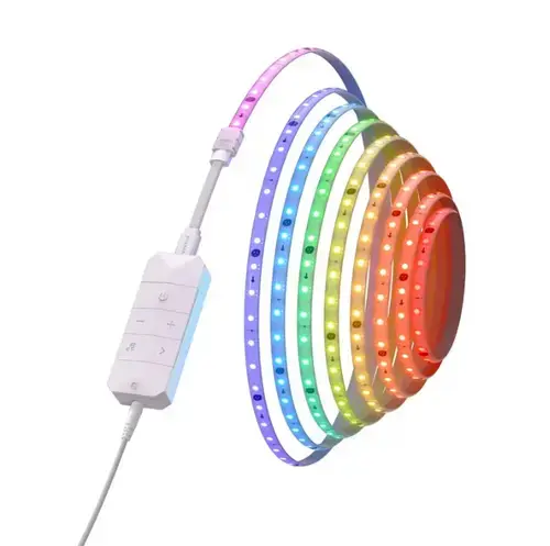Banda LED Smart multicolor HD Nanoleaf Lightstrip, control vocal, WiFi, RGB