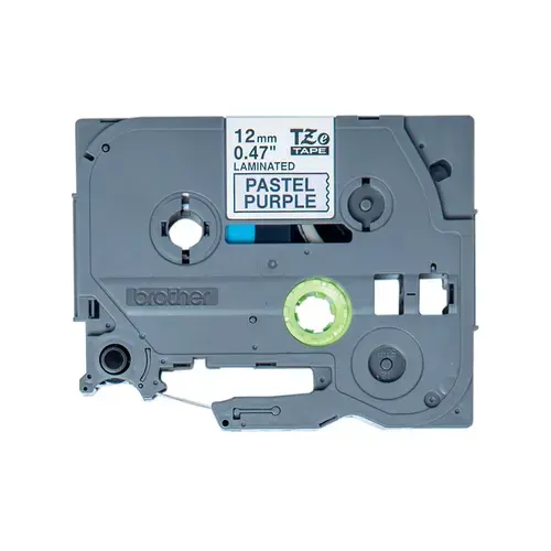 Banda P-touch laminata Brother (12 mm) negru pe violet pastel - 4 m