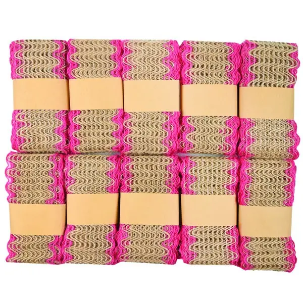 Banda panza-iuta cu margine dantelata,5cmx2m,12 bucati set
