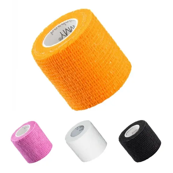 Bandaj elastic autoadeziv Vitammy Autoband, 5*450 cm - Negru