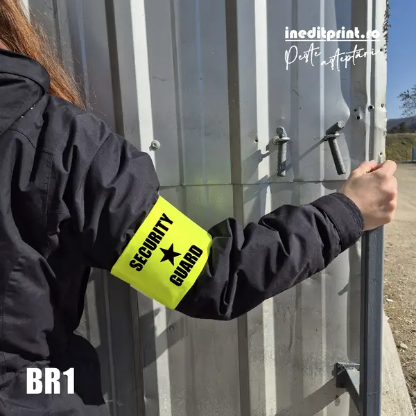 Banderola reflectorizanta, S M, galben B1 L/XL, Galben fluorescent