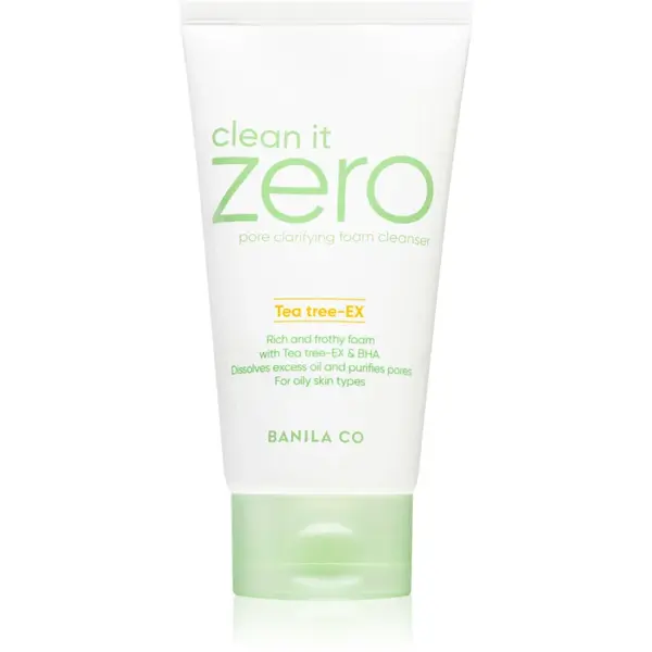 Banila Co. clean it zero pore clarifying spuma demachianta cu o textura cremoasa hidrateaza pielea si inchide porii 150 ml
