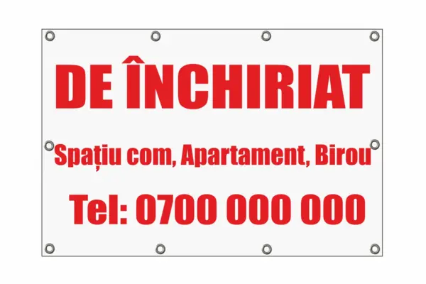 Banner Blockout 300x105 cm Față-Verso, Blockout