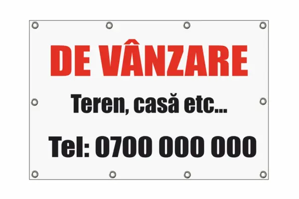 Banner Blockout 80x50 cm, Blockout