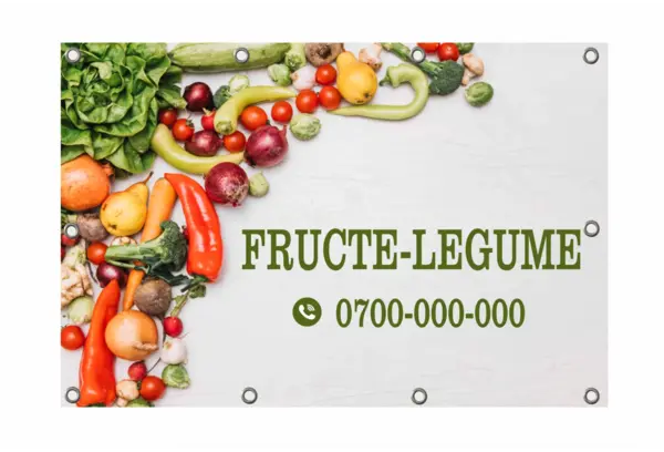 Banner Blockout + Imagini 80x50 cm Față-Verso, Blockout