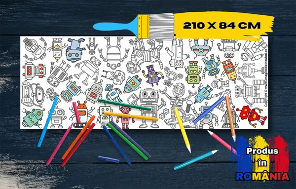 Banner de Colorat Roboti
