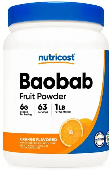 Baobab Fruit Powder, 453 g, Nutricost