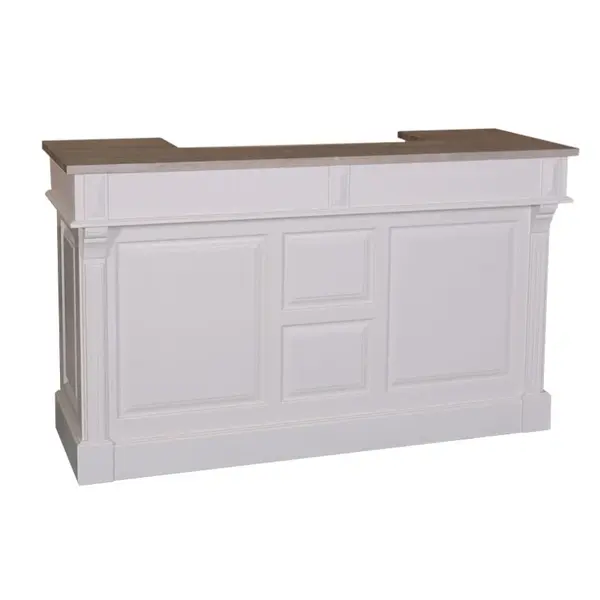 Bar 180cm, blat stejar cu finisaj Cream/Ash Brown