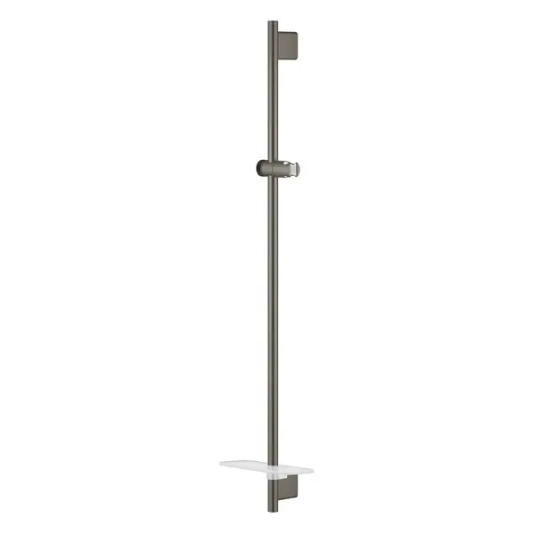 Bara de dus RSH SmartActive shower rail 900 26603AL0, lungime bara 90 cm, suport pt para, cu polita, Antracit mat
