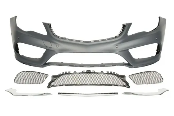Bara (Fata, AMG STYLING, cu grilaje, cu orificii pentru senzorii de parcare, grunduit) potrivit MERCEDES E (A207), E (C207) 01.09-05.13