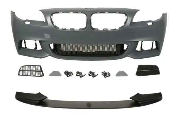 Bara (Fata, M PERFORMANCE, cu grilaje, cu orificii pentru spalator de faruri, grunduit) potrivit BMW 5 (F10), 5 (F11) 06.13-02.17