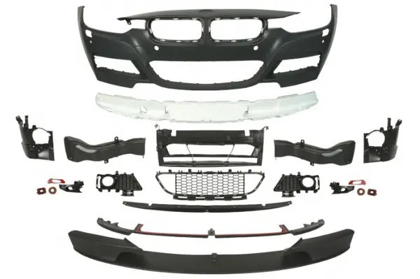 Bara fata model pachet M complet, cu locas proiector cu locas spalator de faruri, cu locas senzori parcare, grunduit potrivit BMW Seria 3 F30 2011-2019