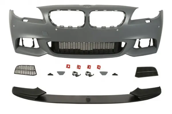 Bara fata model pachet M cu grile, cu locas spalator de faruri, cu locas senzori parcare, grunduit potrivit BMW Seria 5 F10, 5 F11 2013-2017
