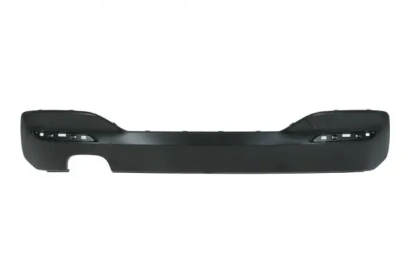 Bara inferior spate, M-TECHNIC, negru, cu un decupaj pentru teava de evacuare: double; dreapta potrivit BMW 1 F20, F21 03.15-06.19