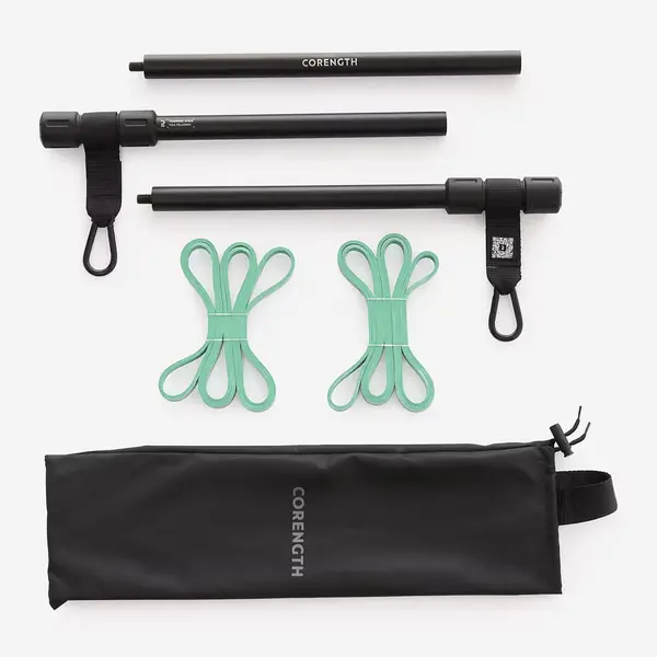 Bară musculatură portabilă cu 2 elastice 10kg