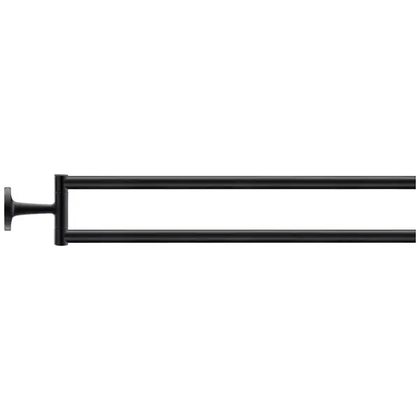 Bara prosop Duravit Starck T 0099414600, montare pe perete, 470 mm, metal, Negru mat