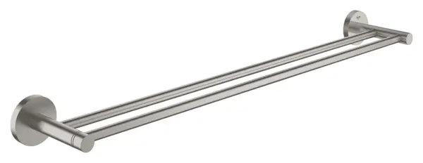 Bara prosop Grohe Essentials, pe perete, 654 mm, metal, mat, otel satinat, 40802DC1