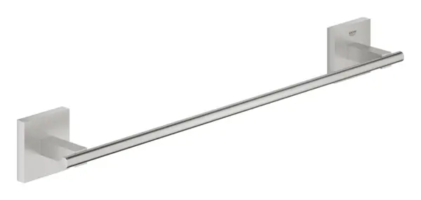 Bara prosop Grohe, Start Cube Towel Rail 450mm, fixare ascunsa, 450mm lungime, montare pe perete, super steel, crom mat