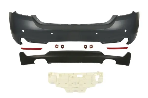 Bara Spate, M-PAKIET, complet, cu gauri pentru senzorii de parcare, grund potrivit BMW 4 GRAN COUPE F36 02.14-02.17