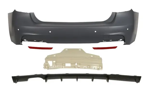 Bara (Spate, M PERFORMANCE M-PAKIET, complet, numar orificii senzori parcare: 4, grunduit) potrivit BMW 3 (F30, F80), 3 (F31) Sedan 10.11-03.19