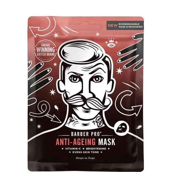 Barber Pro Anti-Ageing Face Sheet Mask - 100% Biodegradable