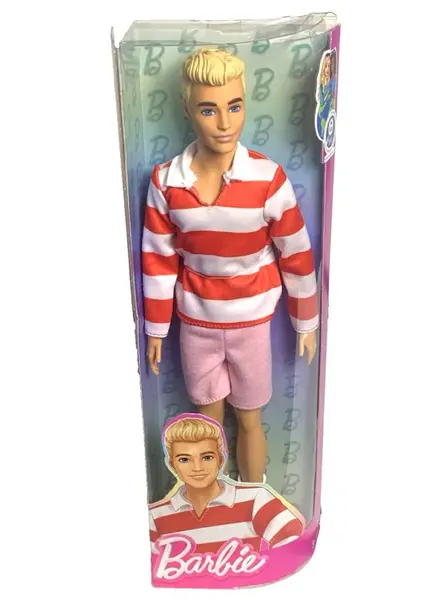 Barbie Fashionista Ken Doll Red & White Stripes (hyv01)