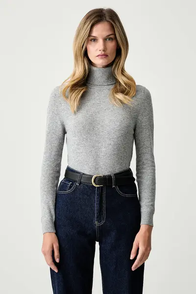 Barbour pulover cu guler înalt de damă din lână Pendle Roll