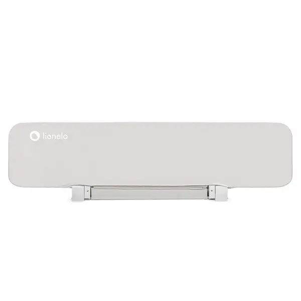 Bariera de protectie pentru pat, Lionelo, Lora XL, Pliabila, Sistem de blocare StandSafe, Geanta de transport inclusa, 150x46 cm, Conform cu BS 7972:2001+A1:2009, Bej