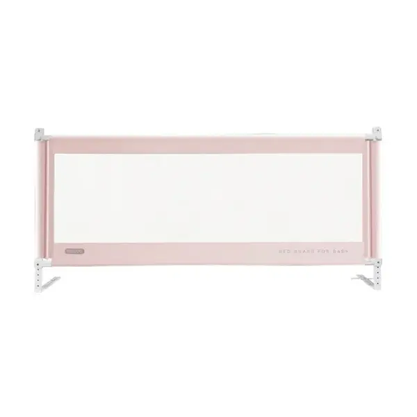 Bariera laterala pat, inaltime ajustabila 70-90 cm, 150 cm, Roz