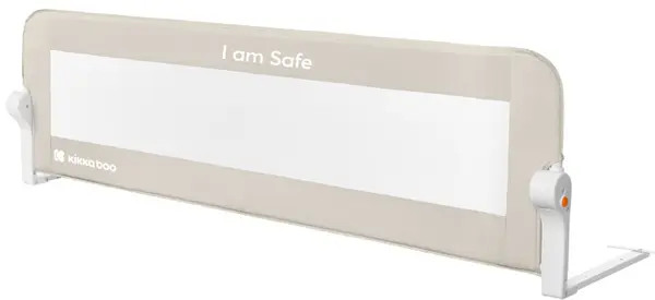 Barieră protecție pat KikkaBoo - I am safe, 150 cm, Beige