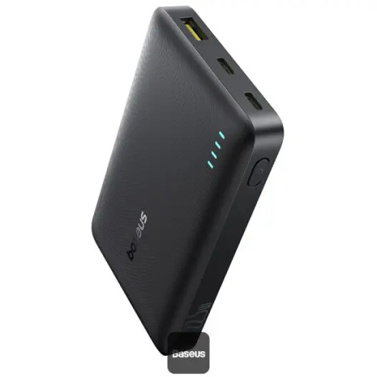 BASEUS Acumulator extern Baseus EnerFill FP21 10.000 mAh, 22.5W, 2x USB-C, 1x USB-A, Negru