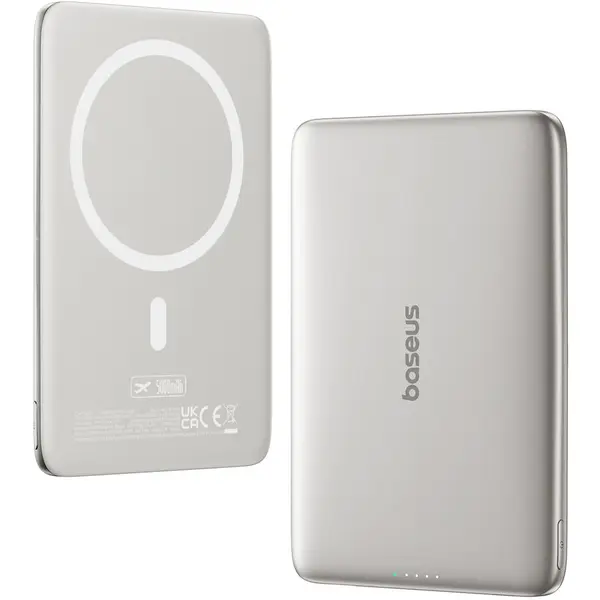 BASEUS Acumulator extern Baseus PicoGo AM41 Ultra-Slim Magnetic 5.000 mAh, 20W, Titanium